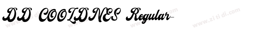 DD COOLDNES Regular字体转换